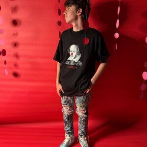 COMEDY / TRAGEDY Graphic Tee – Shakespeare Clown Nose T-Shirt – Unisex